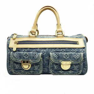 Louis Vuitton Monogram Denim Neo Speedy Handbag Blue